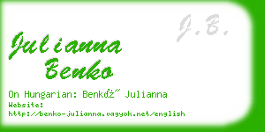 julianna benko business card